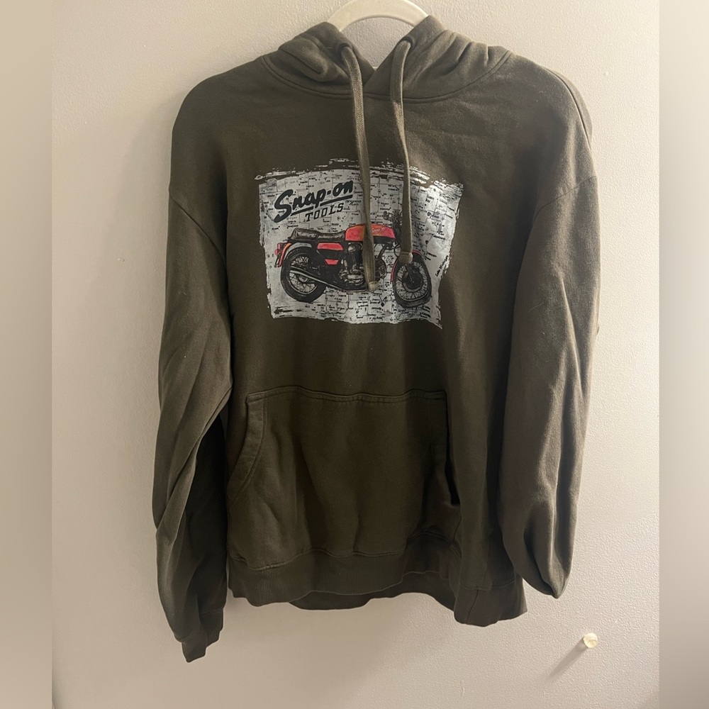 Snap on sweatshirt
